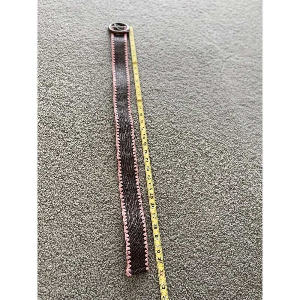 Anthropologie Belt Women’s Preppy Pink Brown Stretchy Size Small New